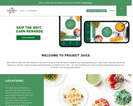 website thubmnail of Project Juice