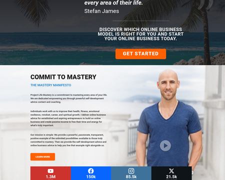website thubmnail of Project Life Mastery