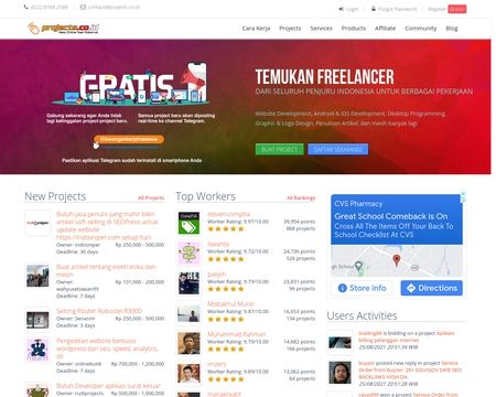 website thubmnail of Projects.co.id
