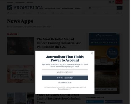 website thubmnail of Propublica