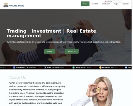 website thubmnail of Prolific-trade
