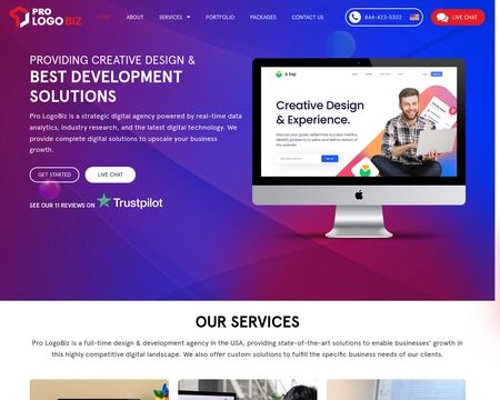 website thubmnail of Pro LogoBiz