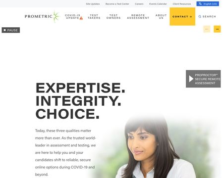 website thubmnail of Prometric