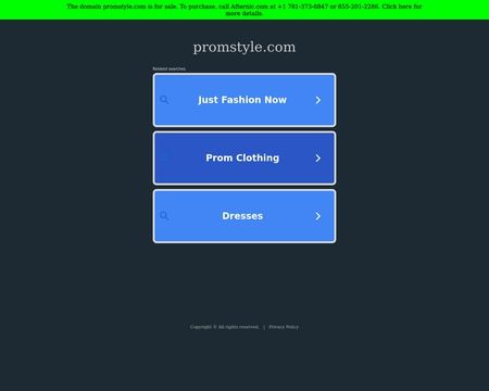 website thubmnail of Promstyle