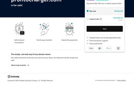 website thubmnail of ProntoCharger