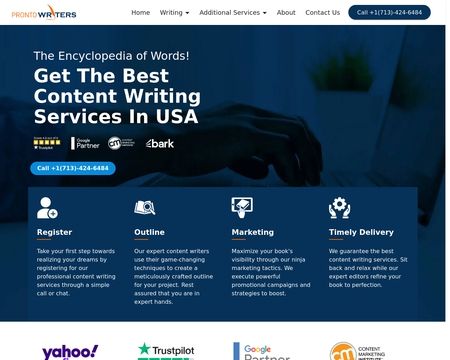 website thubmnail of Pronto Writers