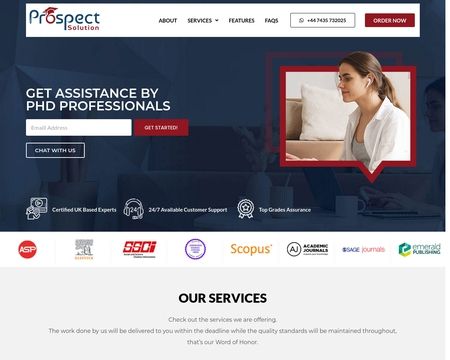 website thubmnail of Prospectsolution.me