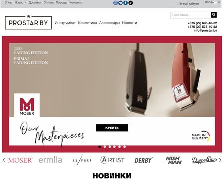website thubmnail of Prostar.by