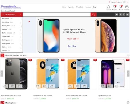 website thubmnail of ProudSale