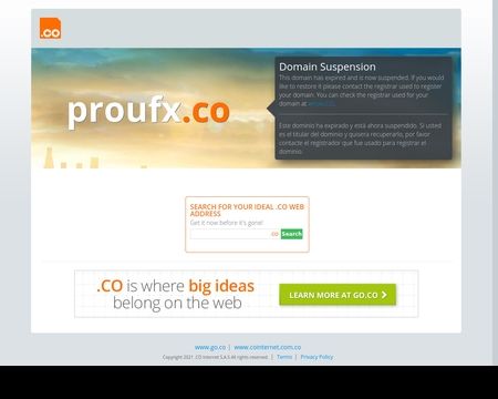 website thubmnail of Proufx.co