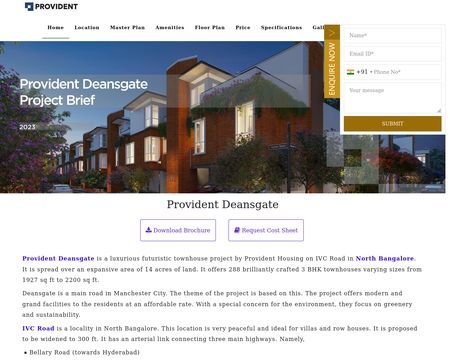 website thubmnail of Providentdeensgate.in