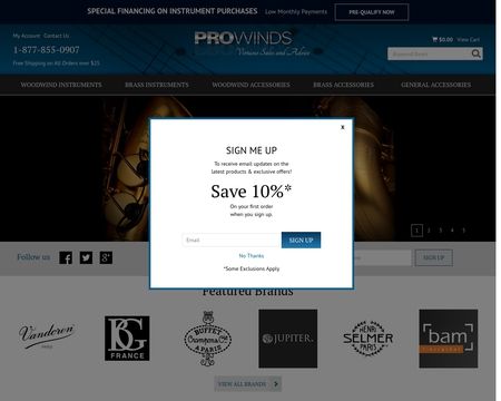website thubmnail of Pro Winds