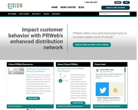 website thubmnail of PRWeb
