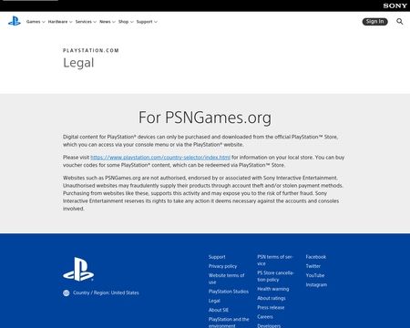 website thubmnail of psngames.org