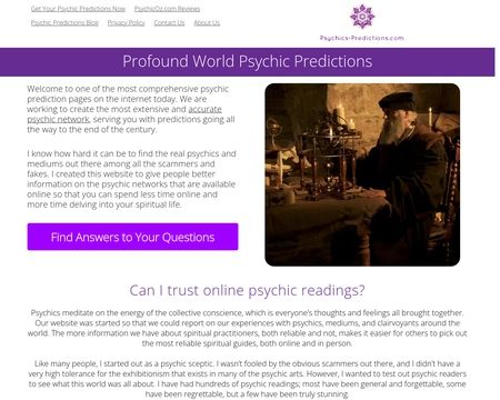 Psychics Predictions