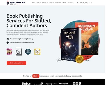 website thubmnail of Publishers House UK