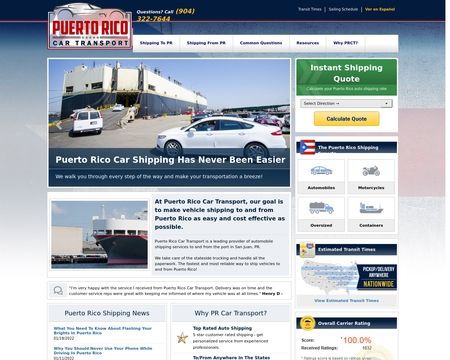 website thubmnail of Puerto Rico Car Transport