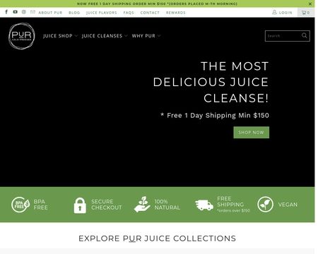 website thubmnail of Pur Cold Pressed