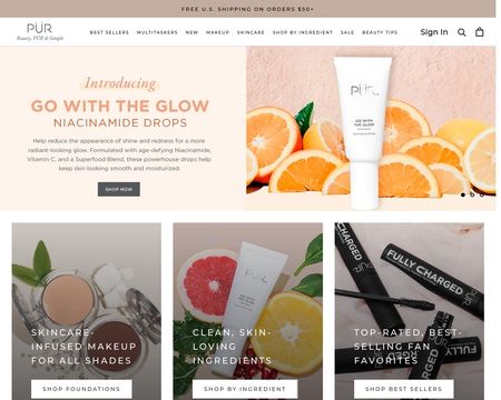 website thubmnail of Pur Cosmetics