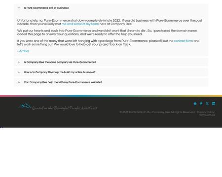 website thubmnail of PureEcommerce.com