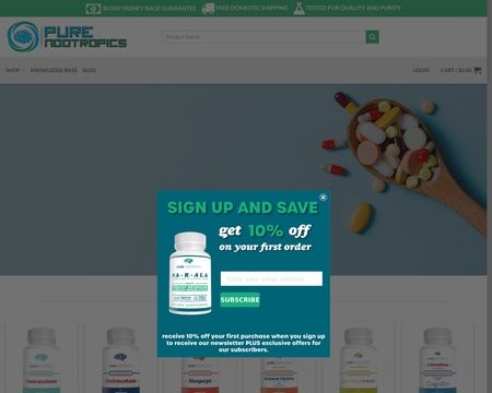 website thubmnail of Pure Nootropics