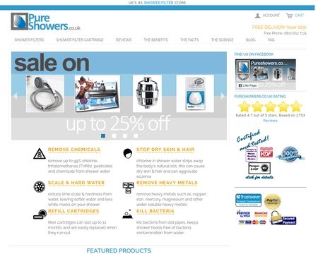 website thubmnail of PureShowers.co.uk