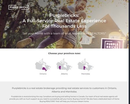 website thubmnail of Purple Bricks