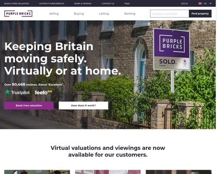 website thubmnail of Purple Bricks UK