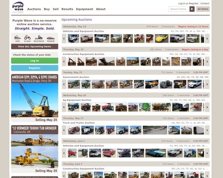 website thubmnail of Purplewave