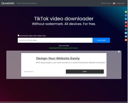 website thubmnail of Qload.info