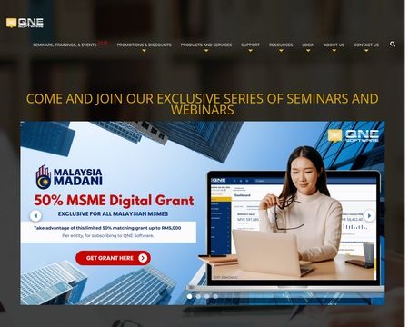 website thubmnail of Qne.com.my