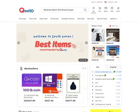 website thubmnail of Qoo10