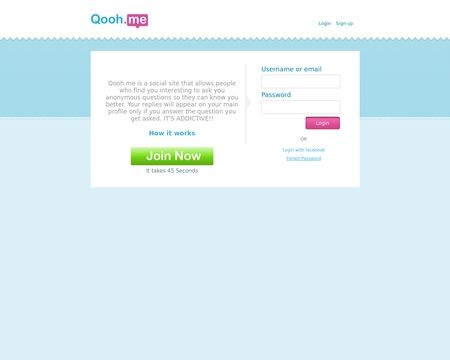 website thubmnail of Qooh.me