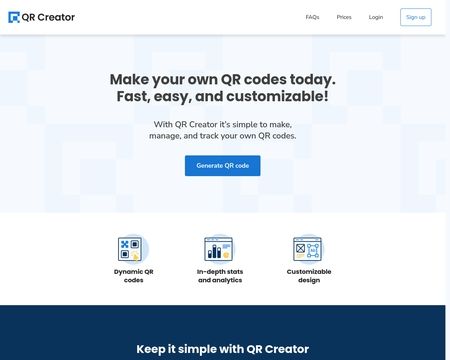 website thubmnail of QR Creator