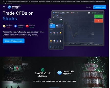 website thubmnail of Quadcode Markets