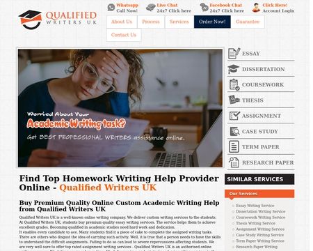 website thubmnail of Qualifiedwriters.co.uk