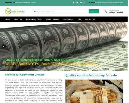 website thubmnail of Quality Counterfeit Vendor