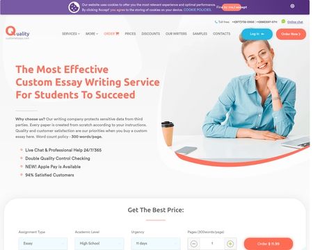website thubmnail of Quality Custom Essays
