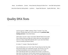 Quality DNA Tests