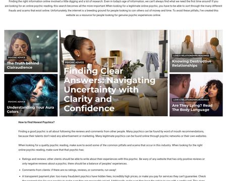 website thubmnail of QualityPsychic.com