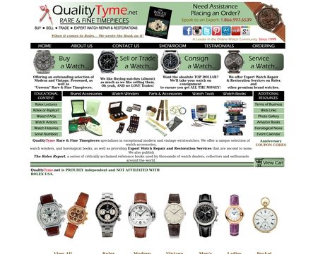 website thubmnail of QualityTyme.net
