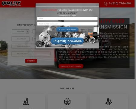 website thubmnail of Qualityusedengine