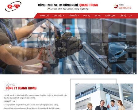 website thubmnail of Quangtrungttp.vn
