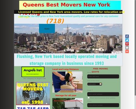 website thubmnail of QueensMovers