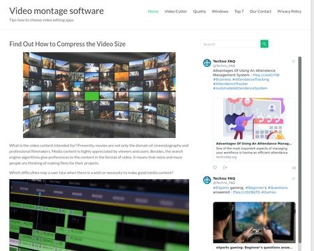 website thubmnail of Video Montage Software