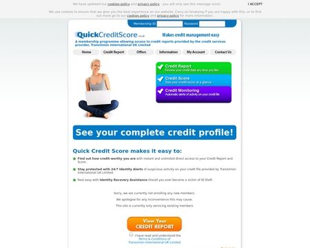 website thubmnail of QuickCreditScore