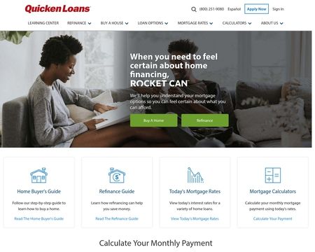 website thubmnail of Quicken Loans
