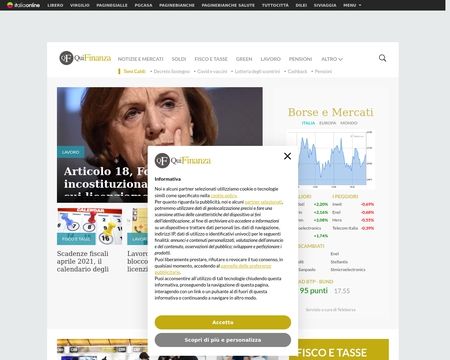 website thubmnail of QuiFinanza