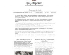 Thumbnail of Quijotipsum.es