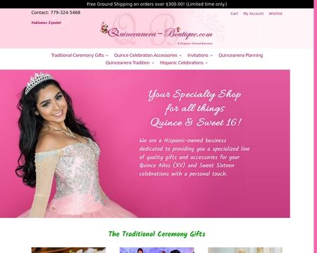 website thubmnail of Quinceanera-Boutique